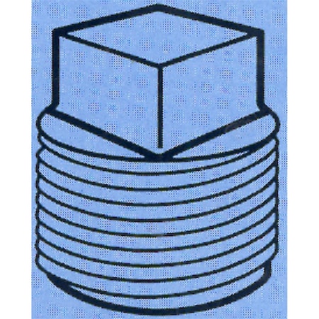 Ldr Industries 1.25 in. Black Square Head Plugs 409002458